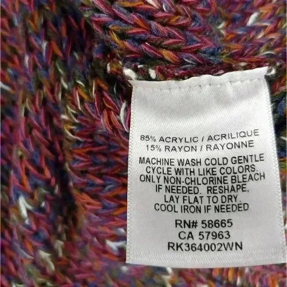 𝅺susina Marled Knit Sweater Burgundy Beet 1X - Picture 9 of 9